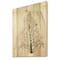 Designart - Vintage White Orchid I - Traditional Print on Natural Pine Wood